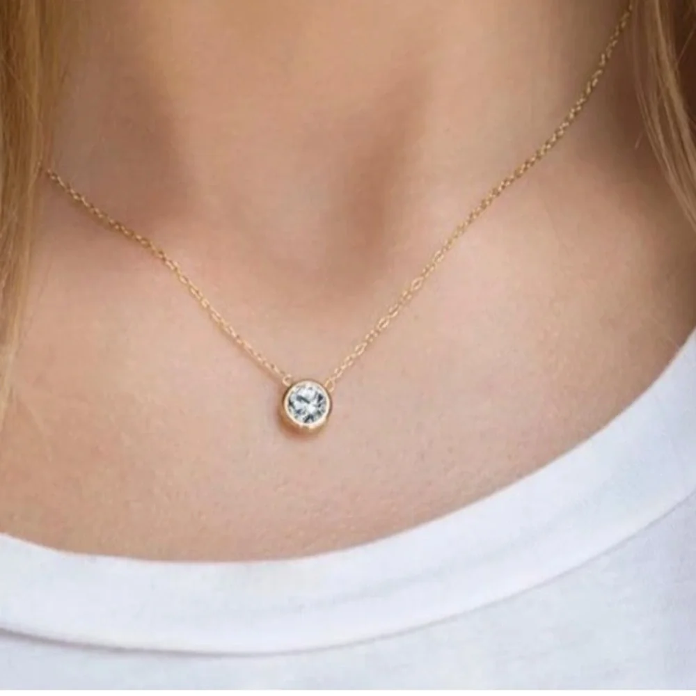 Minimalist Gemstone Necklace - Picture 1 of 11